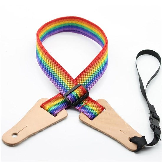 DSL Uke Strap - Rainbow