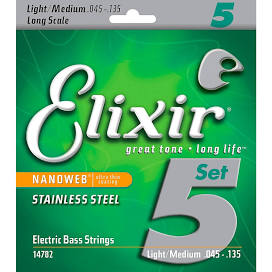 Elixir Bass Strings 45-130