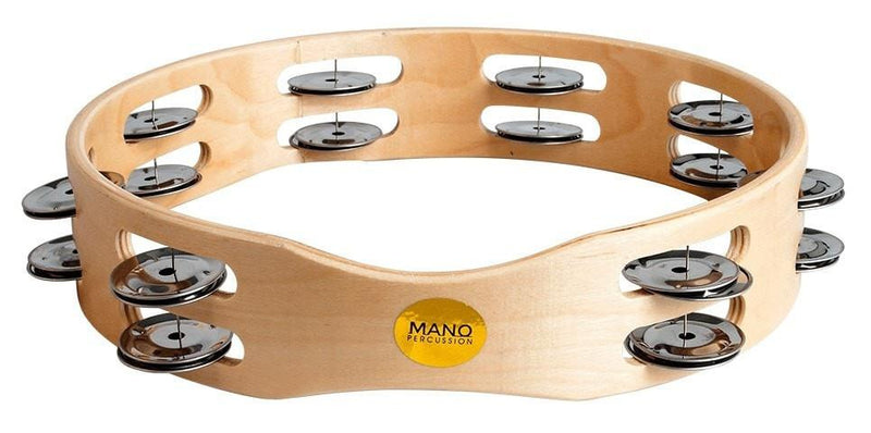 Mano 10" Wood Rim Tambourine ED613