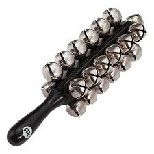 Mini Sleigh Bells Black w/ Handle