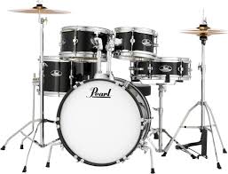 Pearl RS Junior 5pc Drum Kit Jet Black
